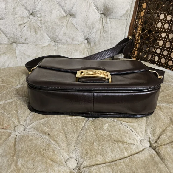 Authentic vintage Celine brown box  shoulder bag - Picture 3 of 16